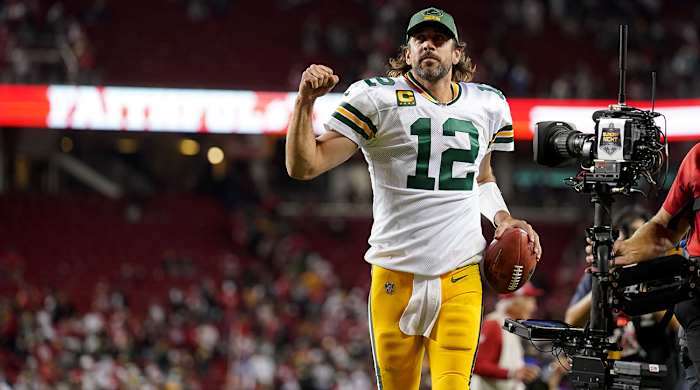 Aaron Rodgers after defeating the 49ers.